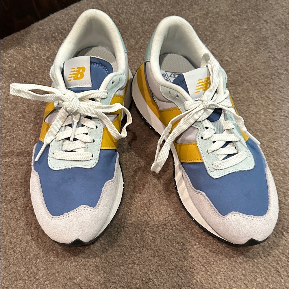 New Balance Blue and Yellow Athletic Shoes